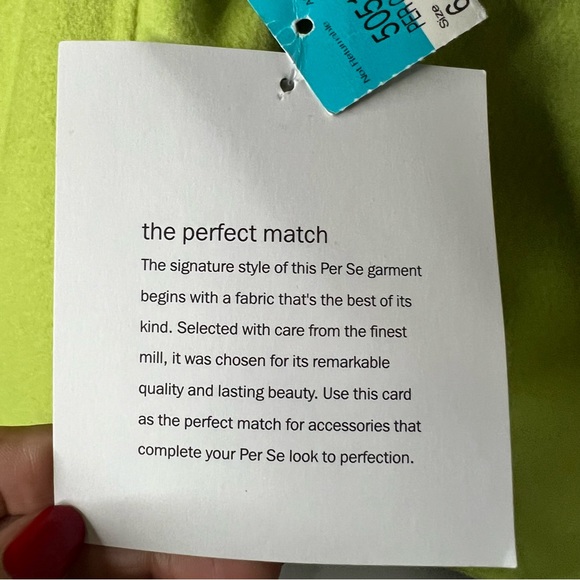 PerSe by Carlisle Wool Green & Blue Reversible Pea Coat Size 6 NWT - Picture 15 of 16